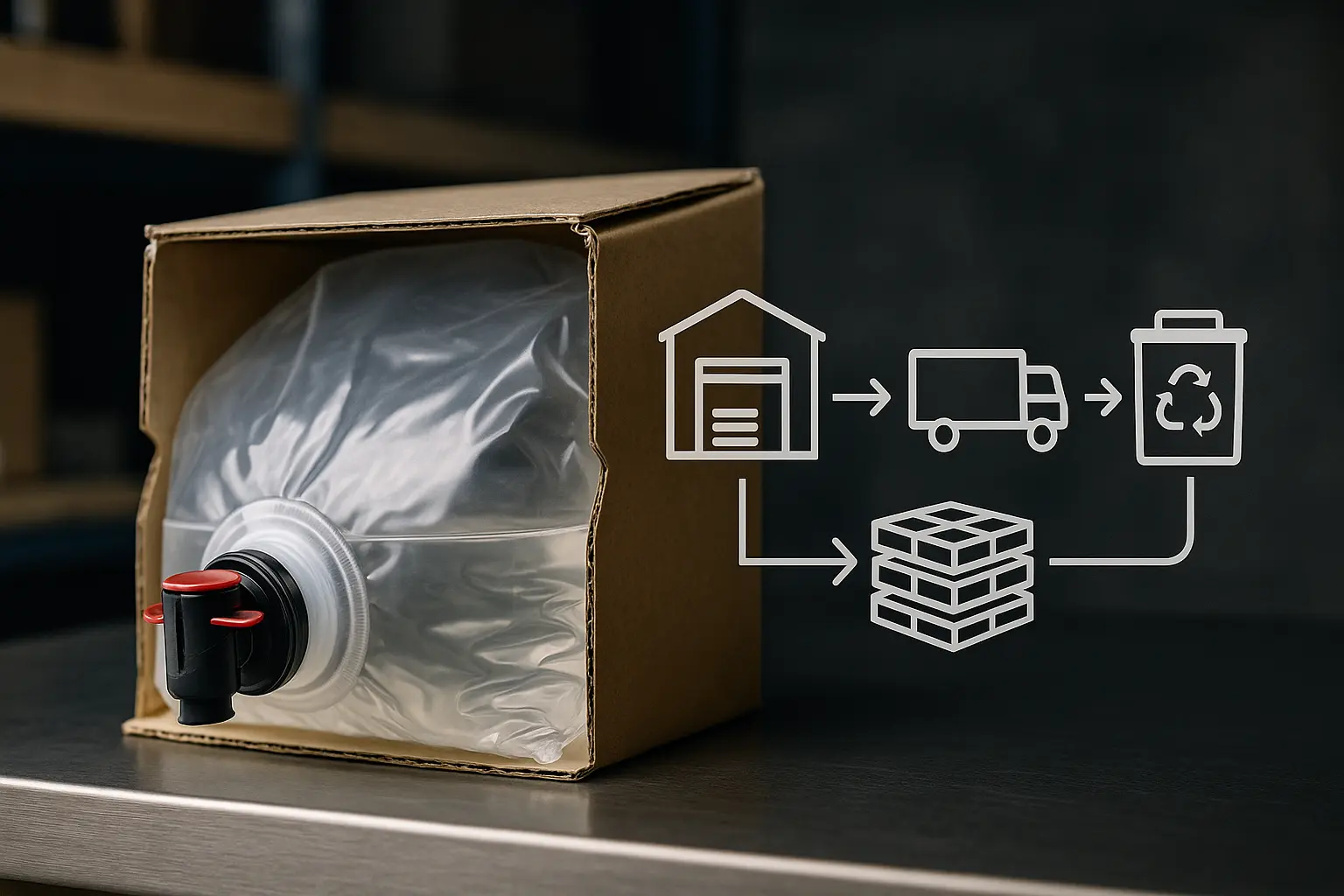 Refill instead of generating waste: Bag-in-Box packaging saves space, money and plastic