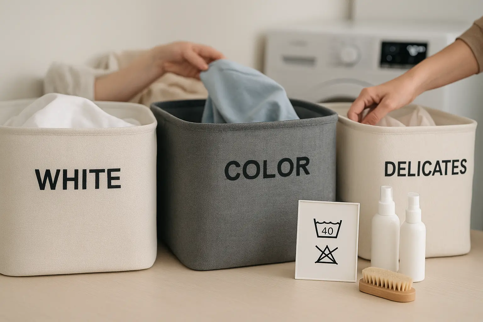Sorting and washing laundry correctly